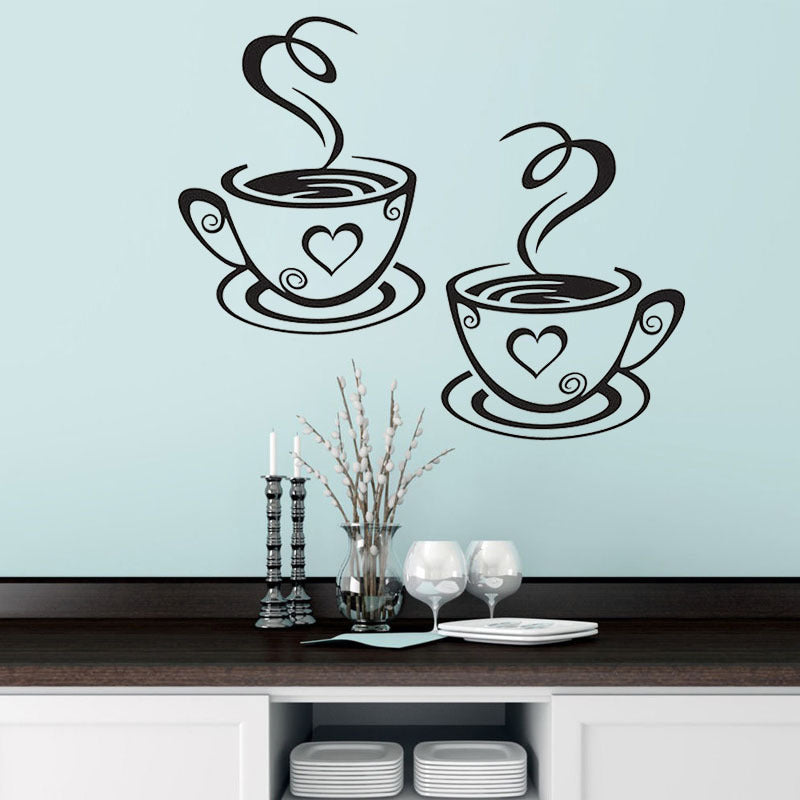 ☕ Cup Coffee Removable Wall Sticker Decor