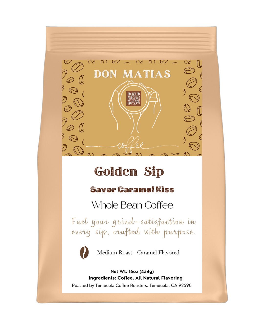 Golden Sips – Savor Caramel Kiss