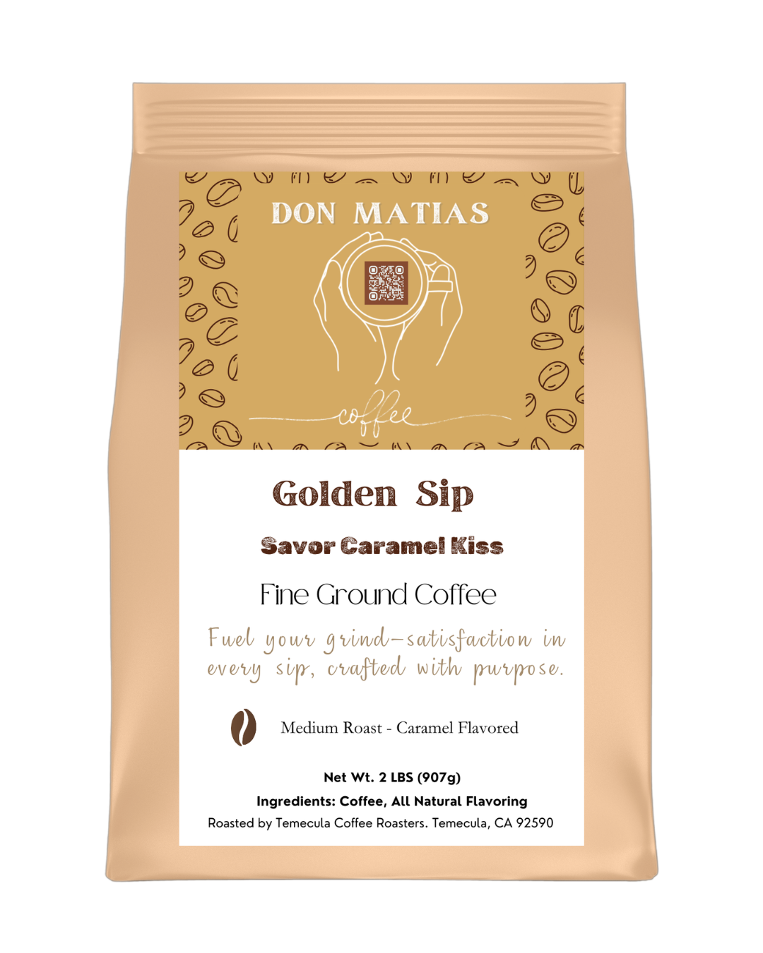 Golden Sips – Savor Caramel Kiss