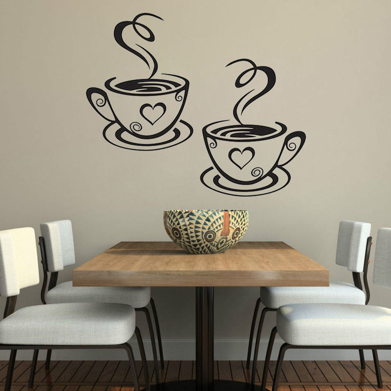 ☕ Cup Coffee Removable Wall Sticker Decor