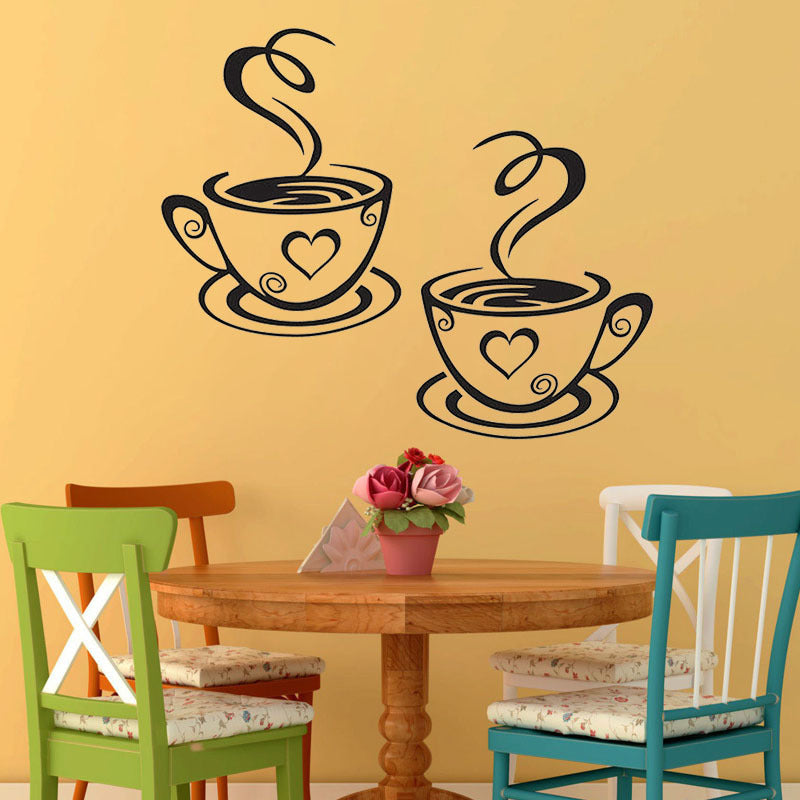 ☕ Cup Coffee Removable Wall Sticker Decor