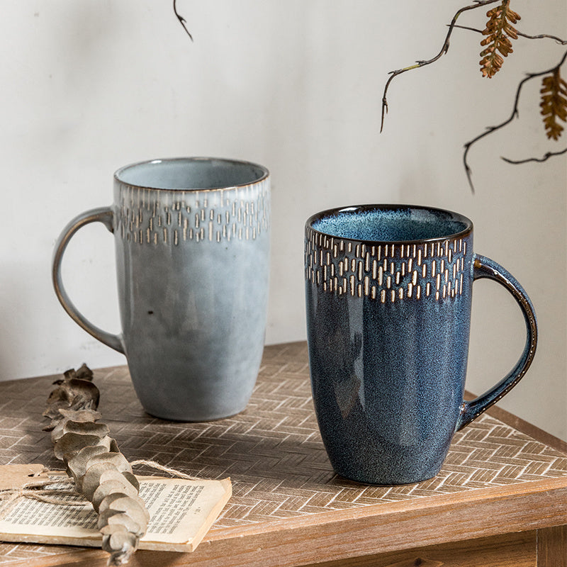 Vintage Ceramic Belly Pot Mug