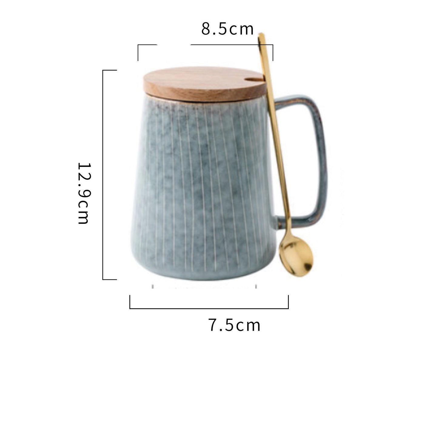Vintage Ceramic Belly Pot Mug