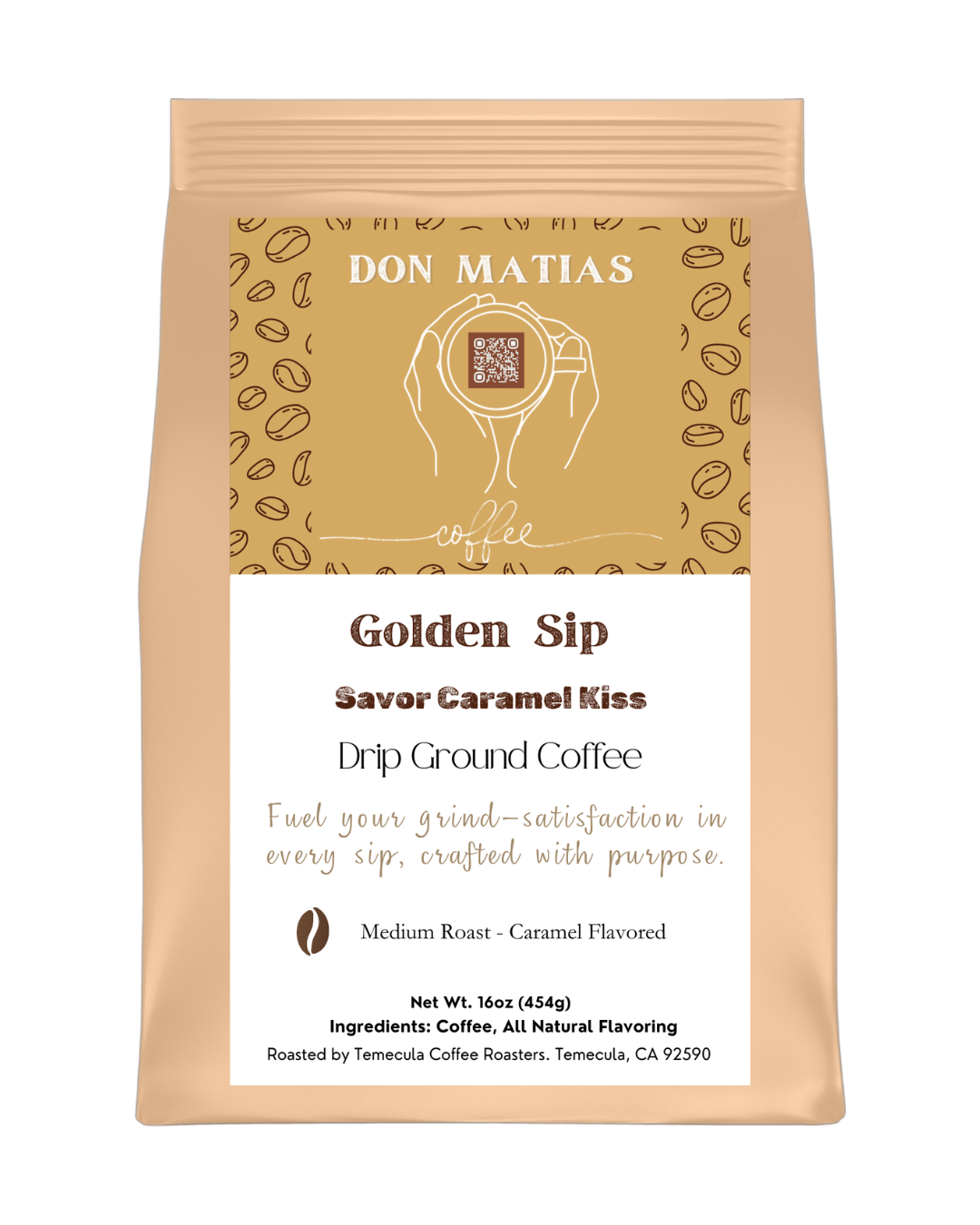 Golden Sips – Savor Caramel Kiss