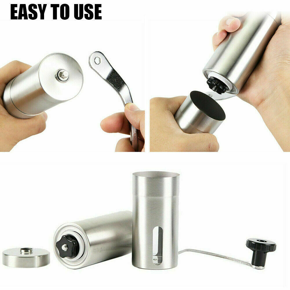 Hand Crank Coffee Beans Stainless Steel  Grinder