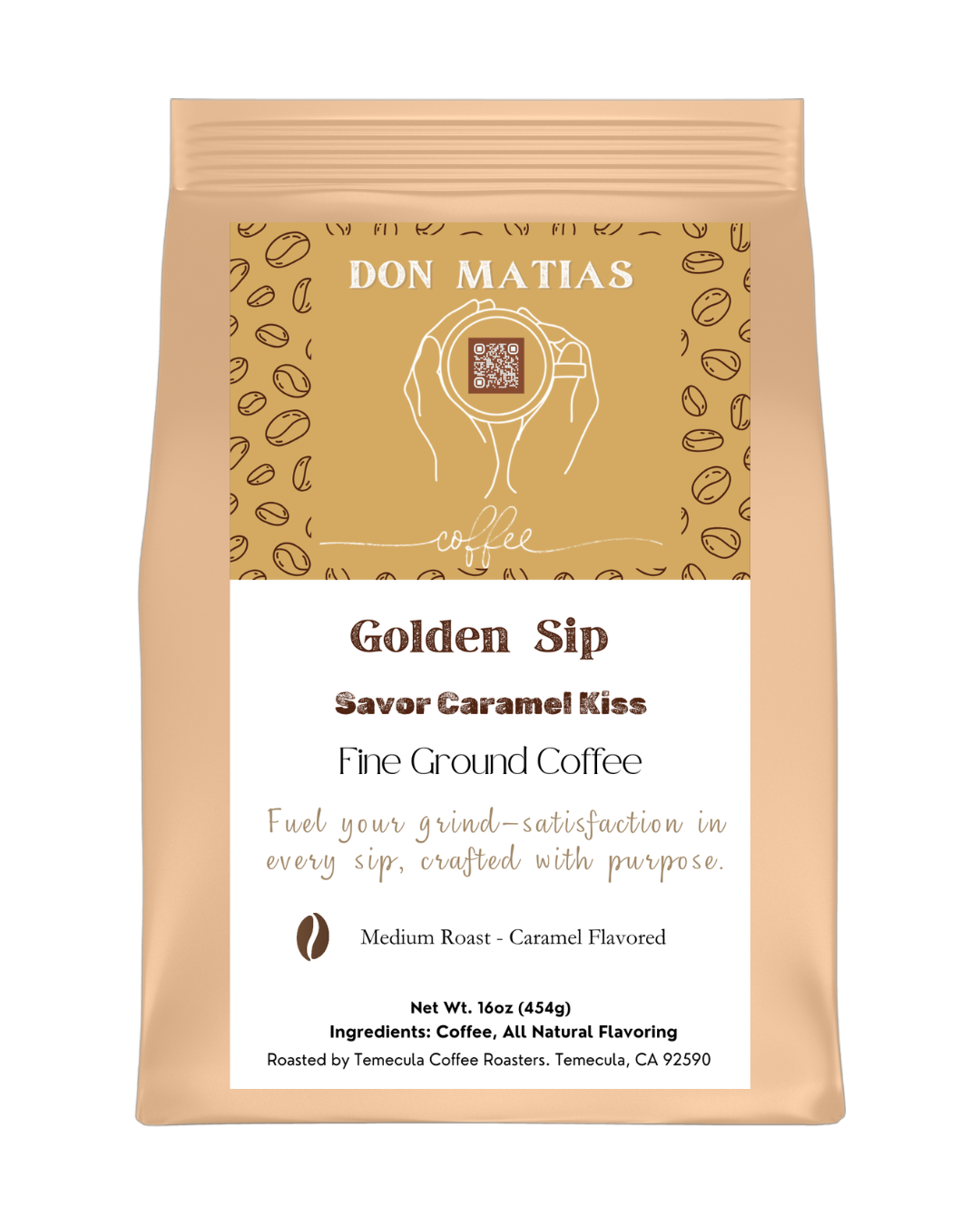 Golden Sips – Savor Caramel Kiss
