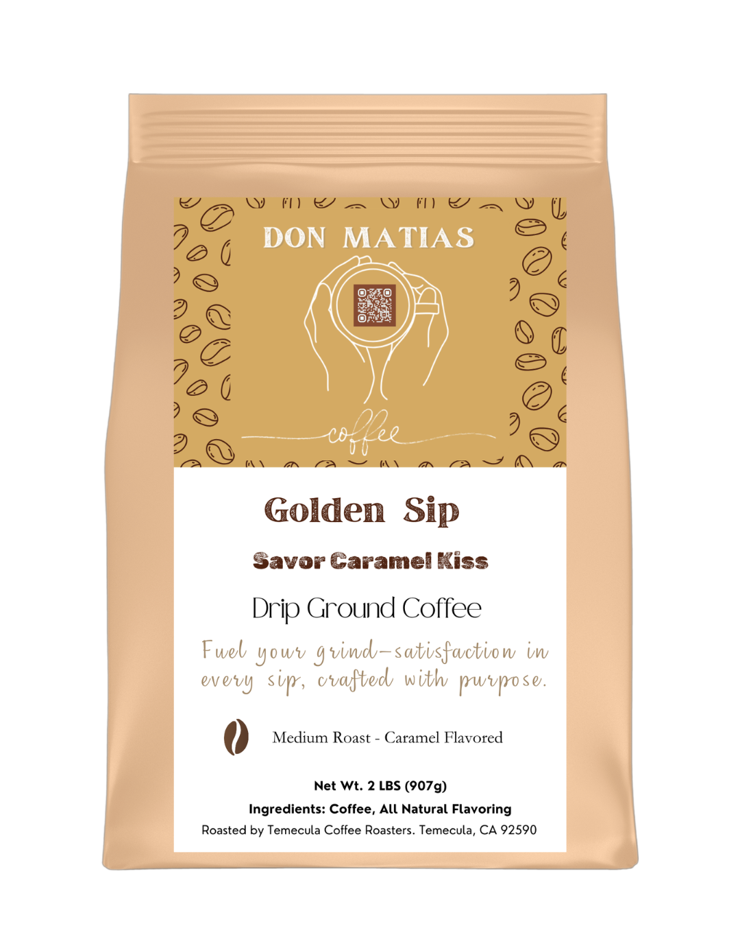 Golden Sips – Savor Caramel Kiss