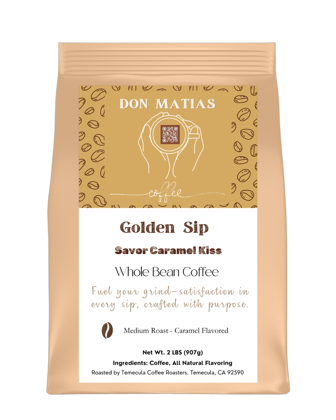 Golden Sips – Savor Caramel Kiss