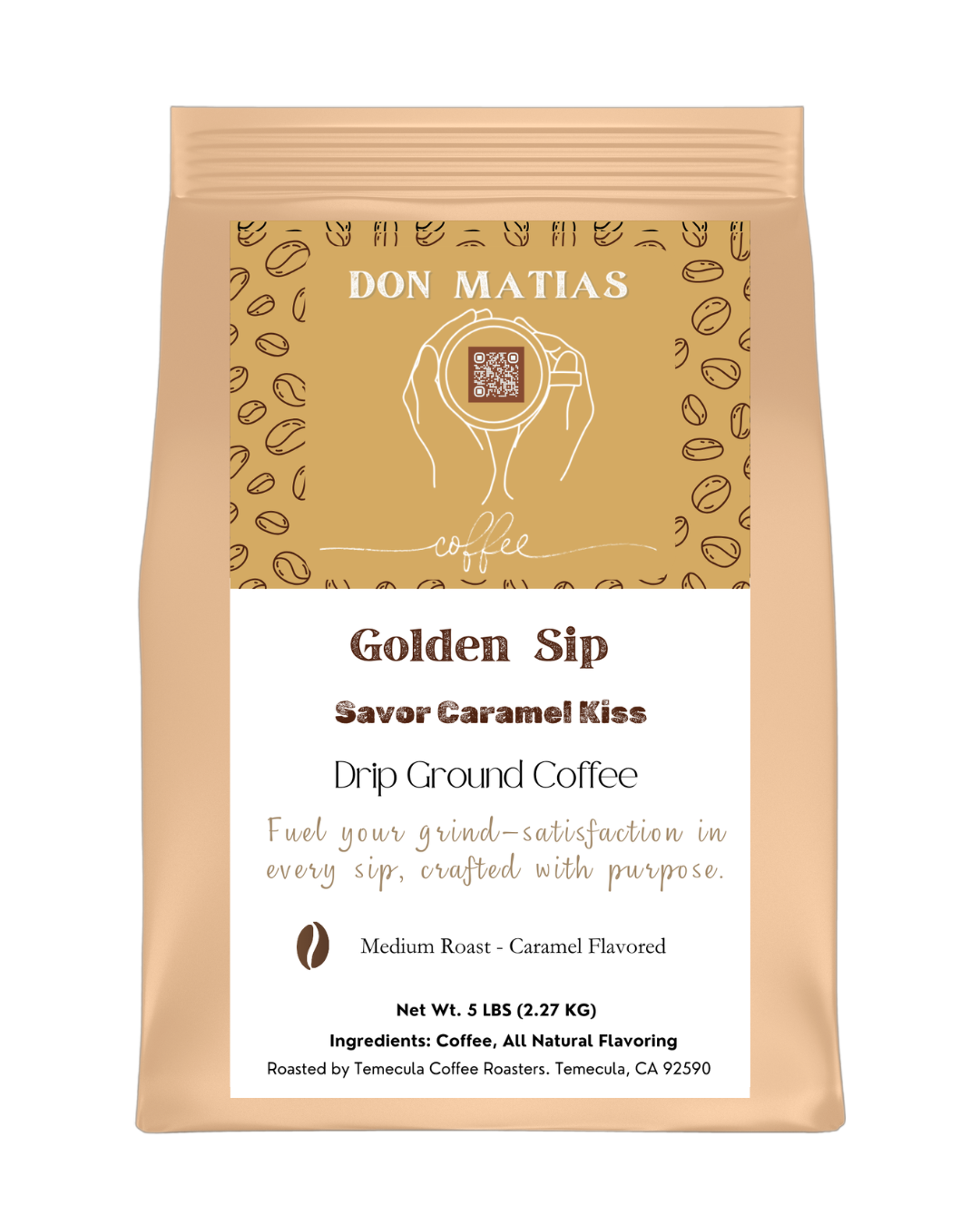 Golden Sips – Savor Caramel Kiss