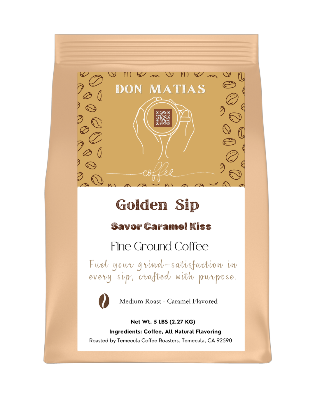 Golden Sips – Savor Caramel Kiss