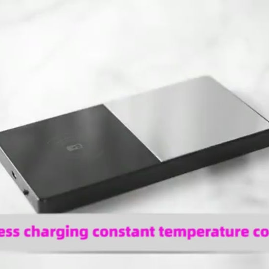 Wireless charging constant temperature coaster